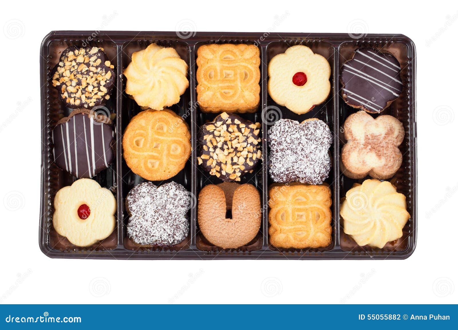 Butter cookies packaged stock photo. Image of delicious 55055882