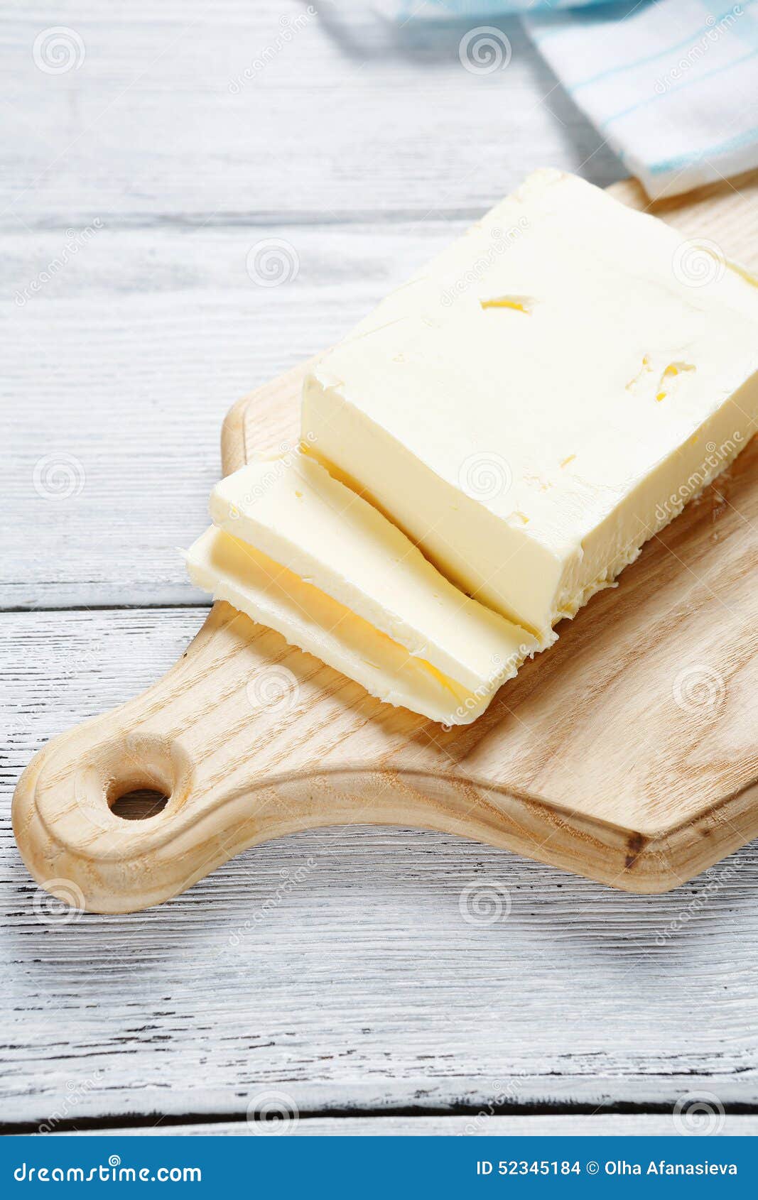 Butter on Cutting the Board Stock Photo Image of chopping, yellow