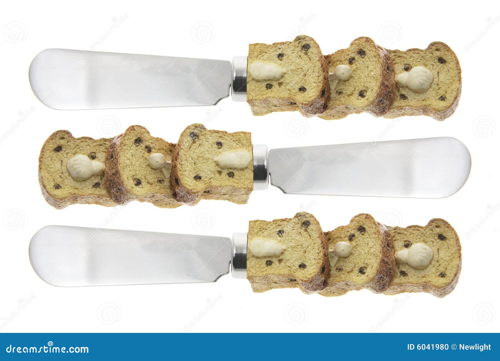 Butter Knives stock photo. Image of still, kitchen, cutout 6041980