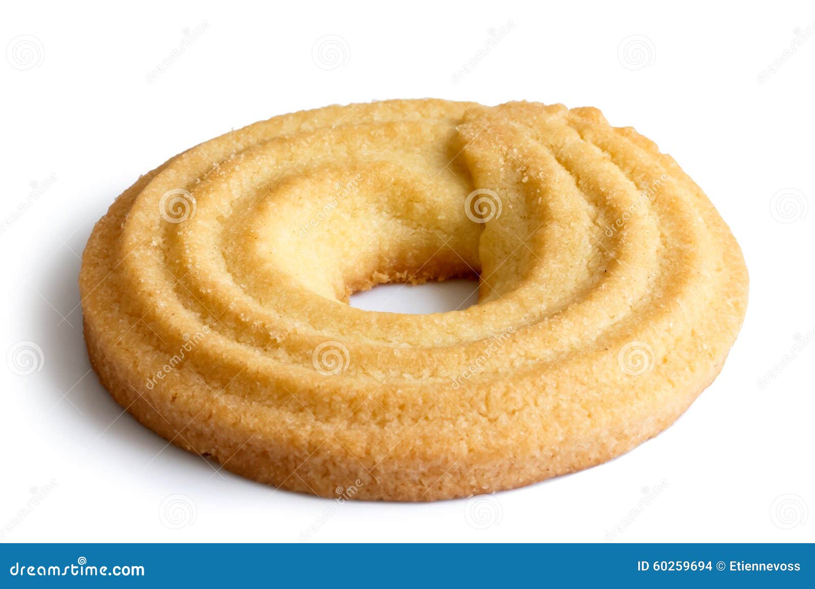 Butter ring biscuit. stock photo. Image of macro, swirl 60259694