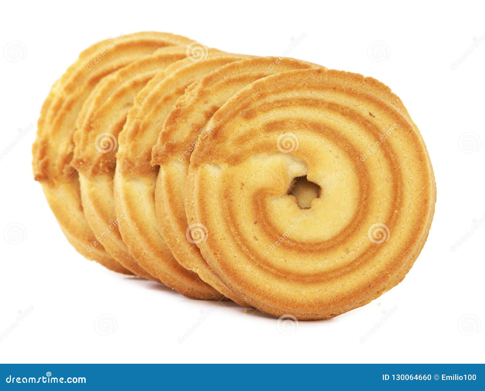 Butter ring biscuits stock photo. Image of isolated 130064660