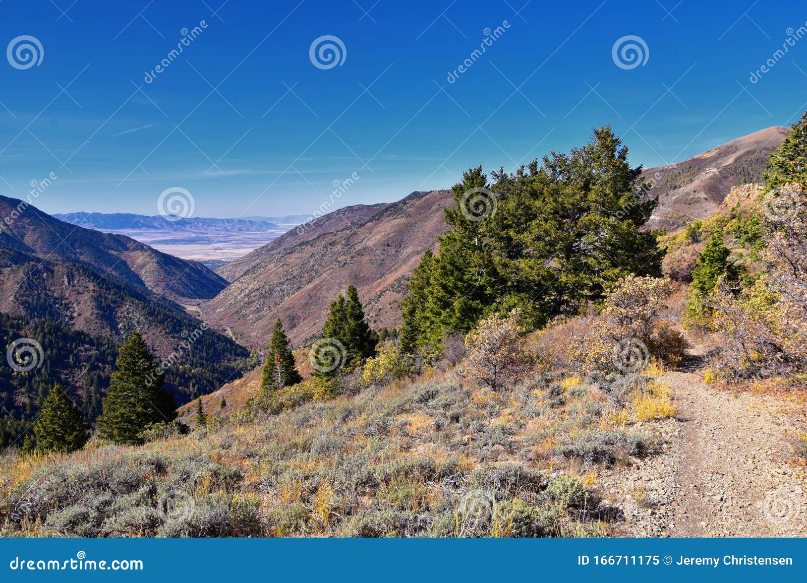 Butterfield Canyon Hiking Path Views of the Oquirrh Range Along the