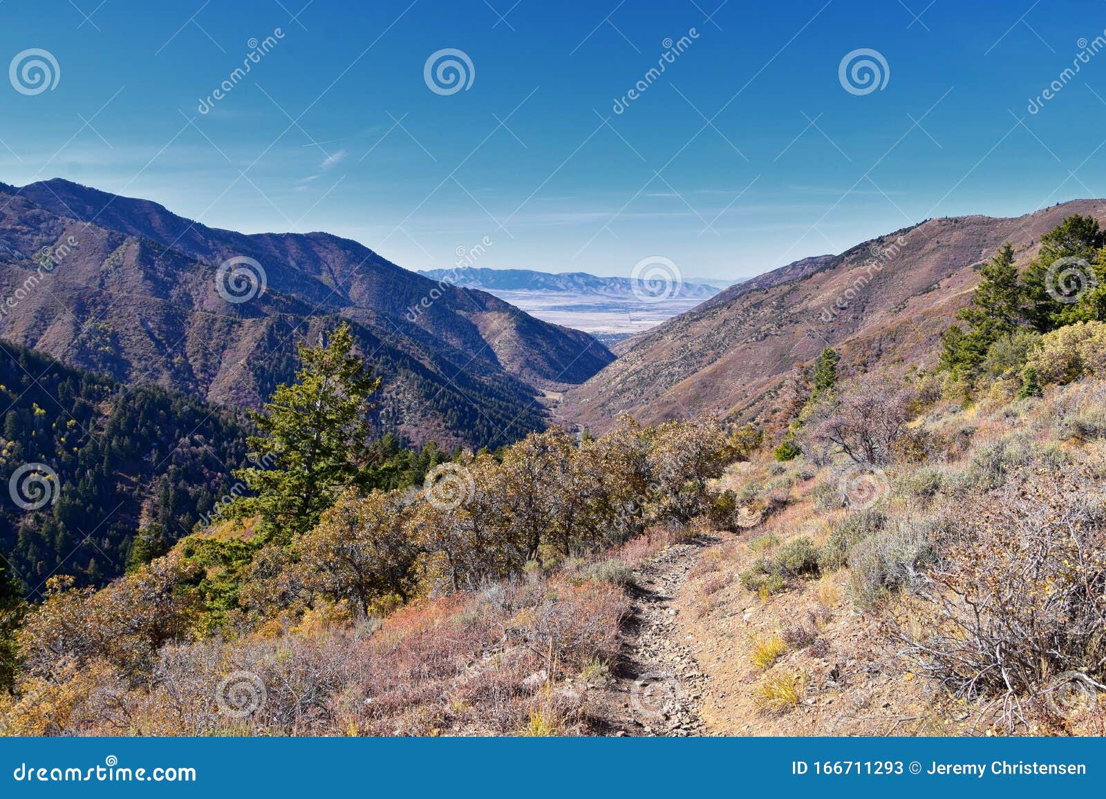 Butterfield Canyon Hiking Path Views of the Oquirrh Range Along the