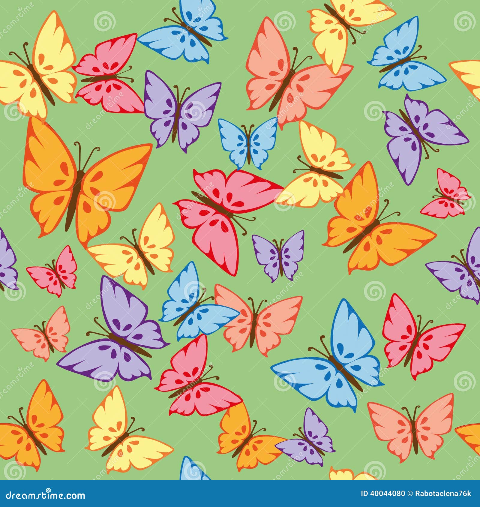 Butterflies Seamless Texture Stock Vector - Illustration of cloth ...