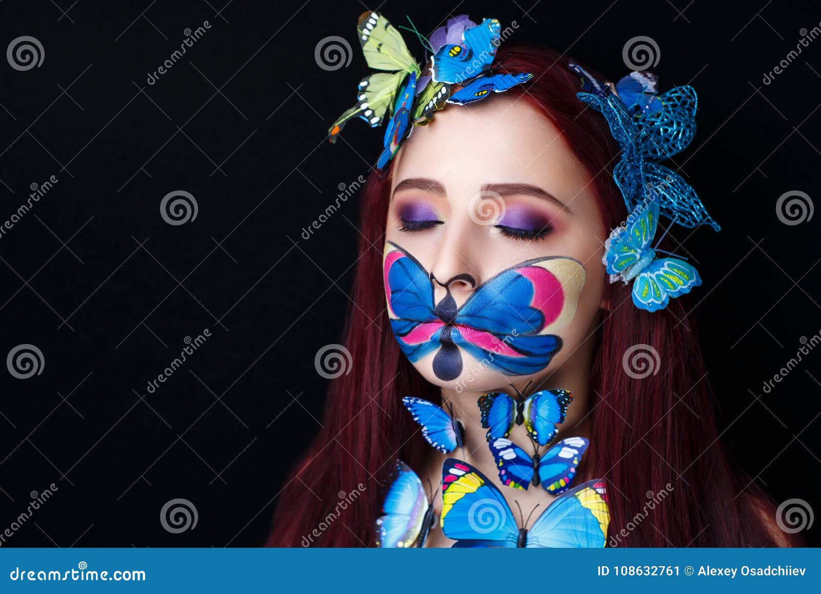 Featured image of post Blue Butterfly Makeup / Was bored decided to do some funky makeup and ended up all butterfly like!