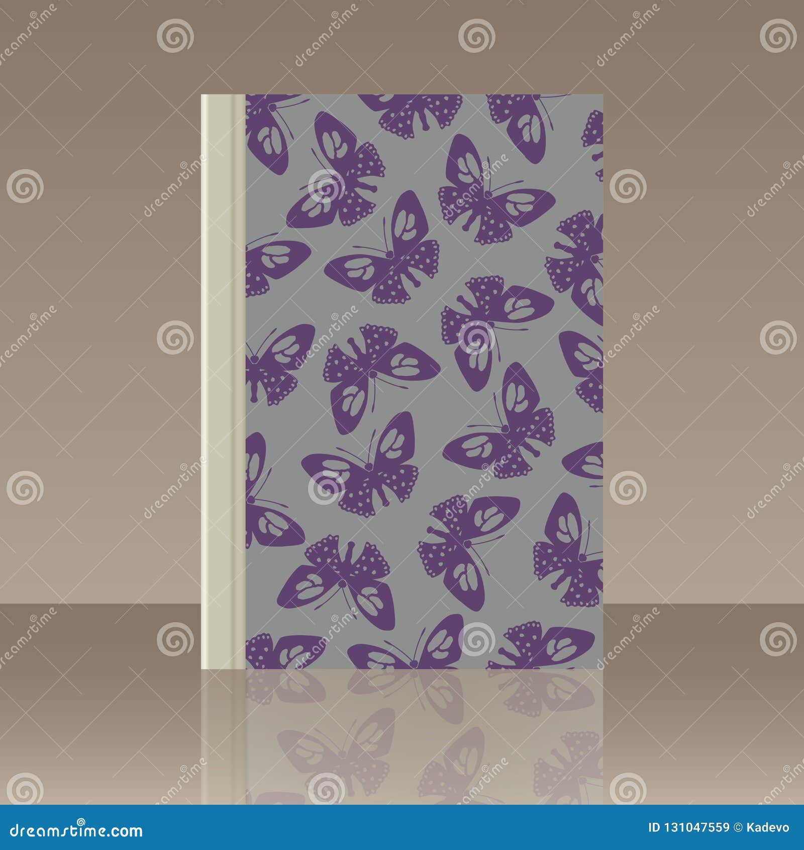 Butterfly and Book. Realistic Image of the Object Stock Vector