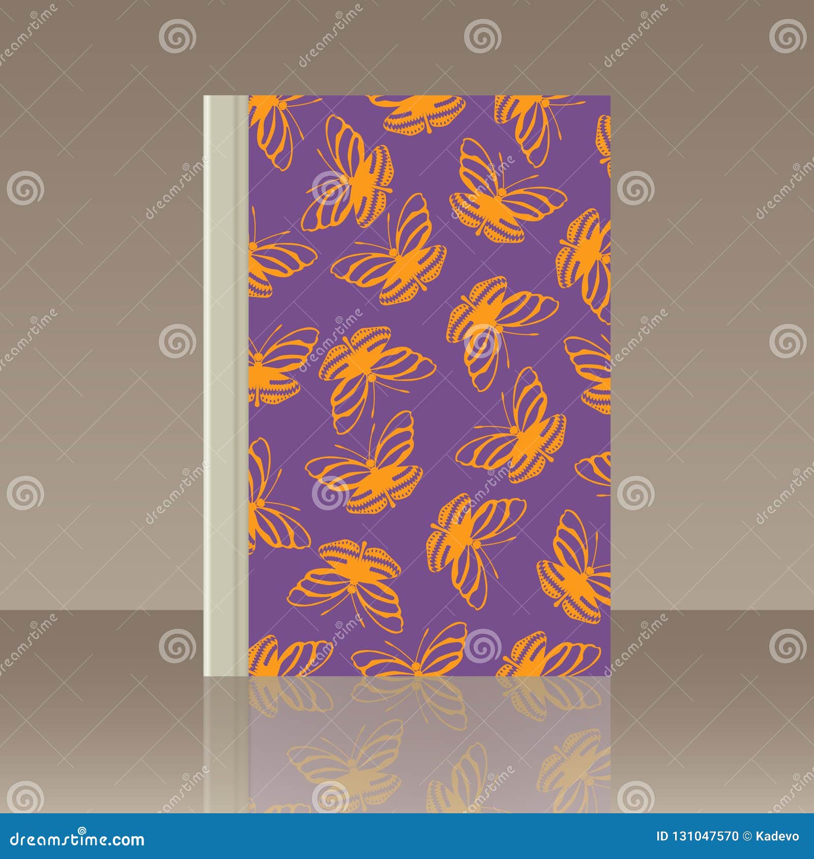 Butterfly and Book. Realistic Image of the Object Stock Vector