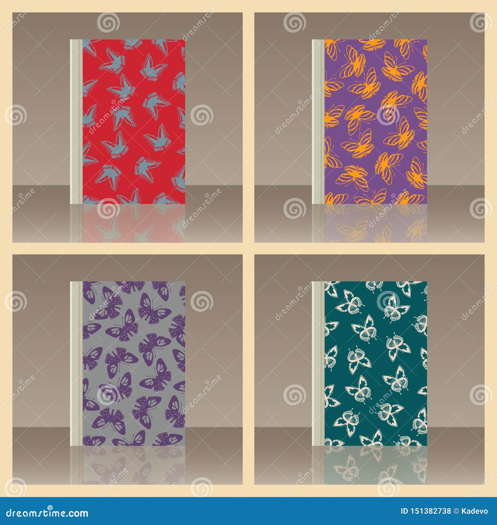 Butterfly and Book. Realistic Image of the Object Stock Vector