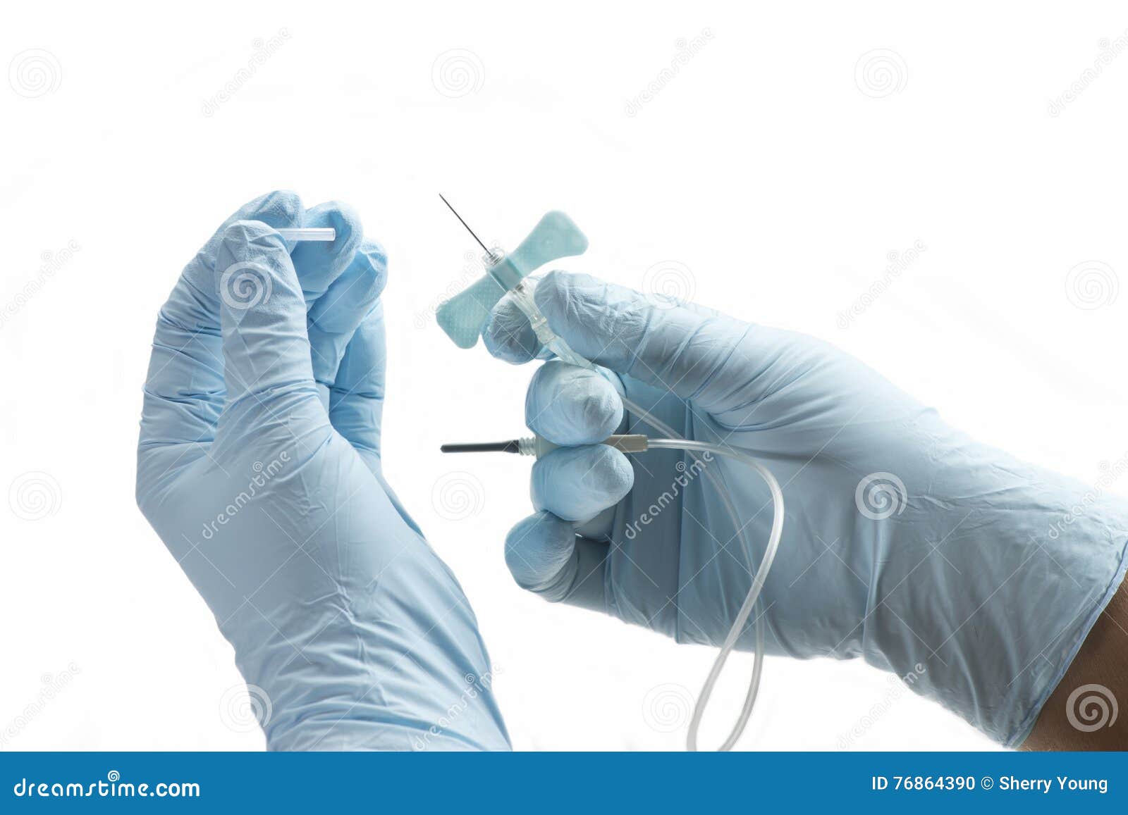 Butterfly Catheter stock photo. Image of care, draw, blue 76864390
