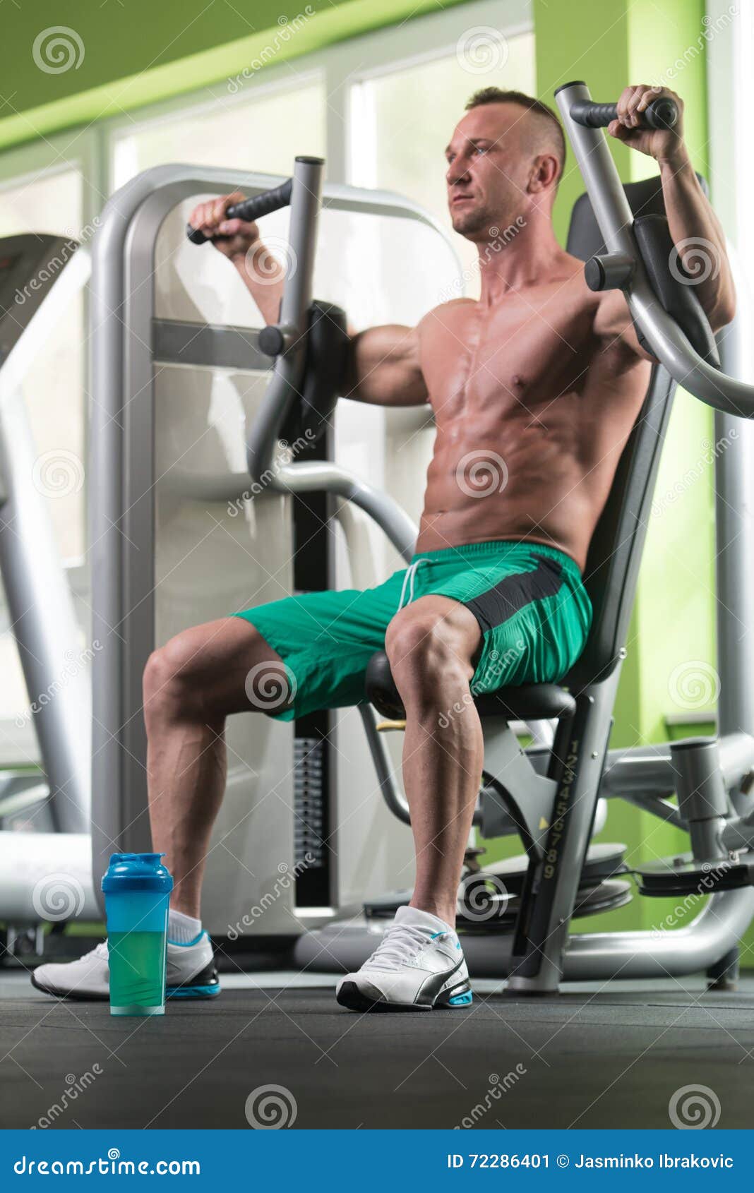 Butterfly Chest Exercise on Machine Stock Image Image of bodybuilding