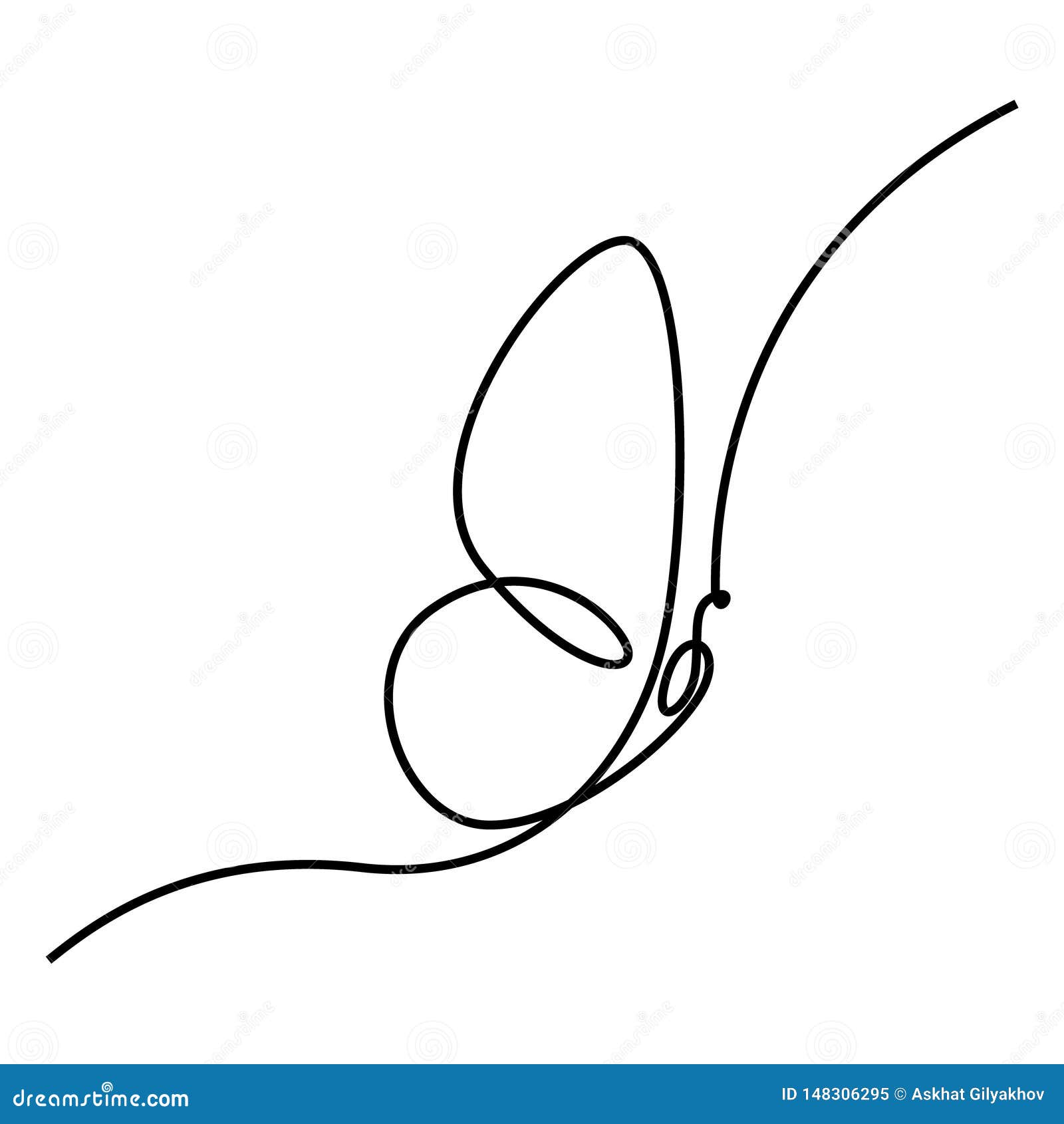Butterfly continuous one line art drawing 8018360 Vector Art at Vecteezy