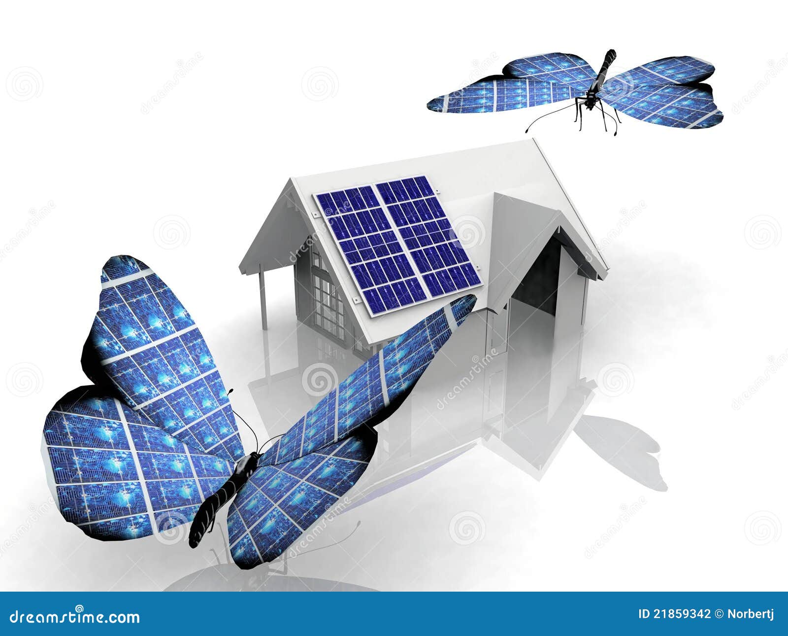 Butterfly and ecology stock illustration. Illustration of invention