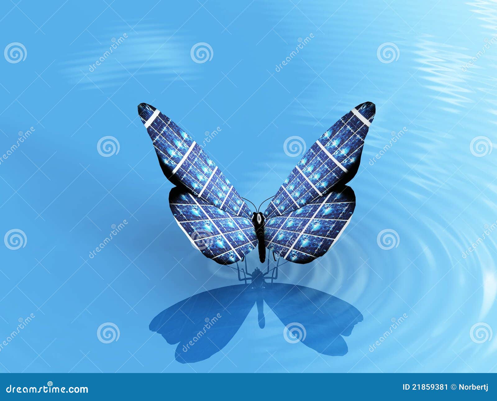 Butterfly and ecology stock illustration. Illustration of industry