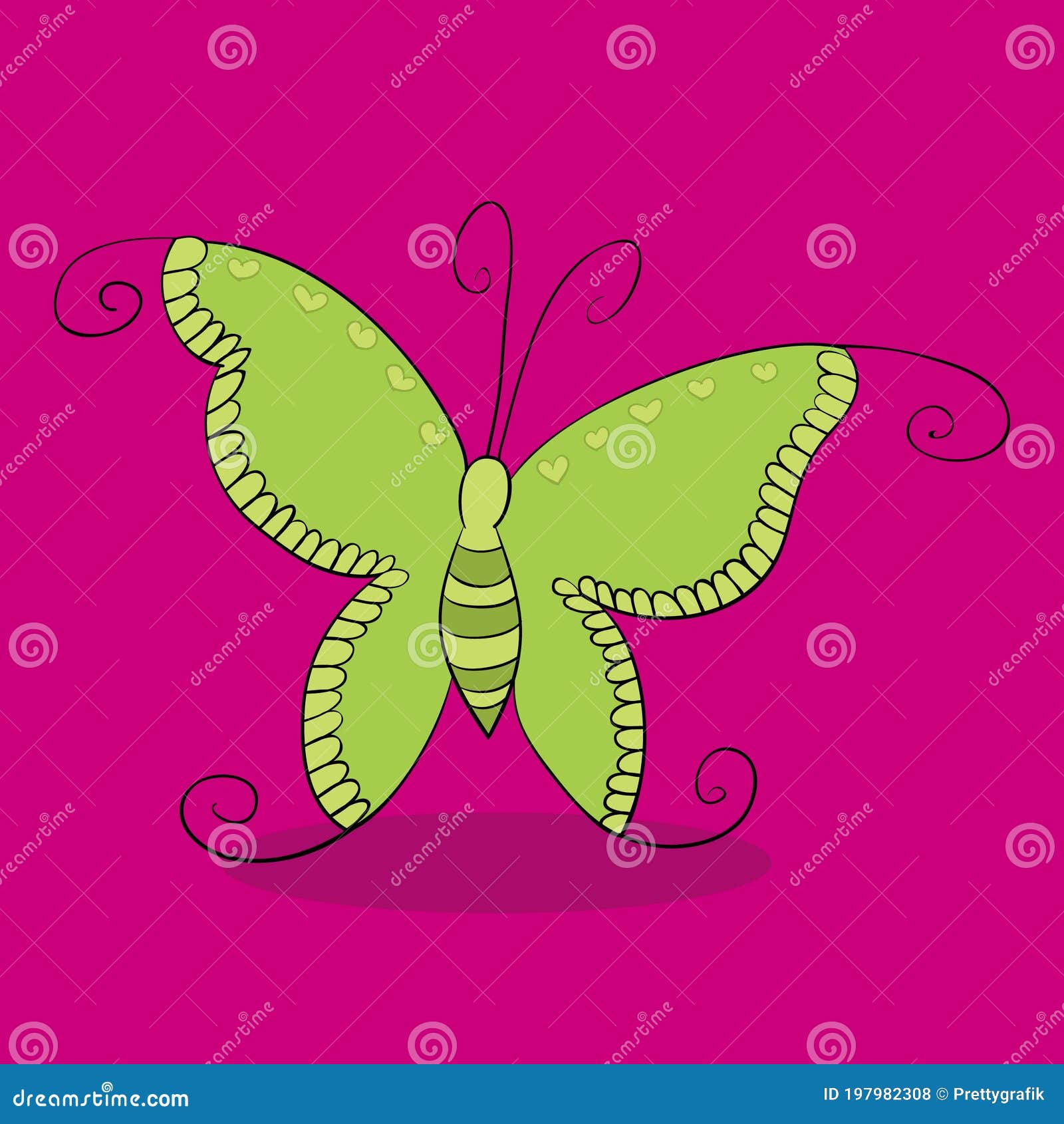 Butterfly green light 14 stock vector. Illustration of butterfly