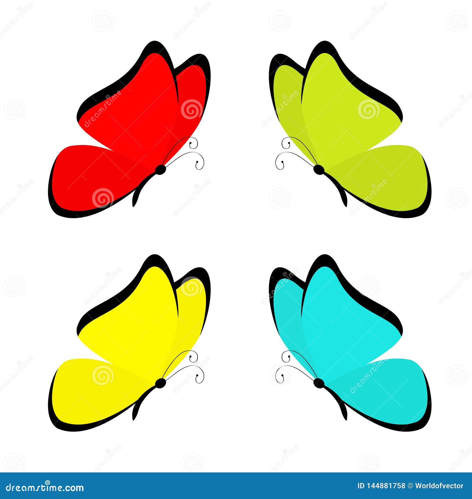 Butterfly Icon Set. Cute Cartoon Kawaii Funny Character. Colorful Blue Red Yellow Green Wings. Flying Insect Silhouette Stock Vector - Illustration of kawaii, funny: 144881758 Butterfly Icon Set. Cute Cartoon Kawaii Funny Character. Colorful Blue Red Yellow Green Wings. Flying Insect Silhouette Stock Vector - Illustration of kawaii, funny: 144881758