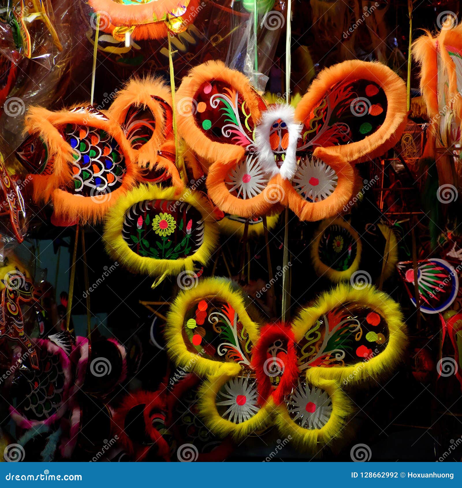 Download Butterfly lantern stock photo. Image of lanterns, multi ...
