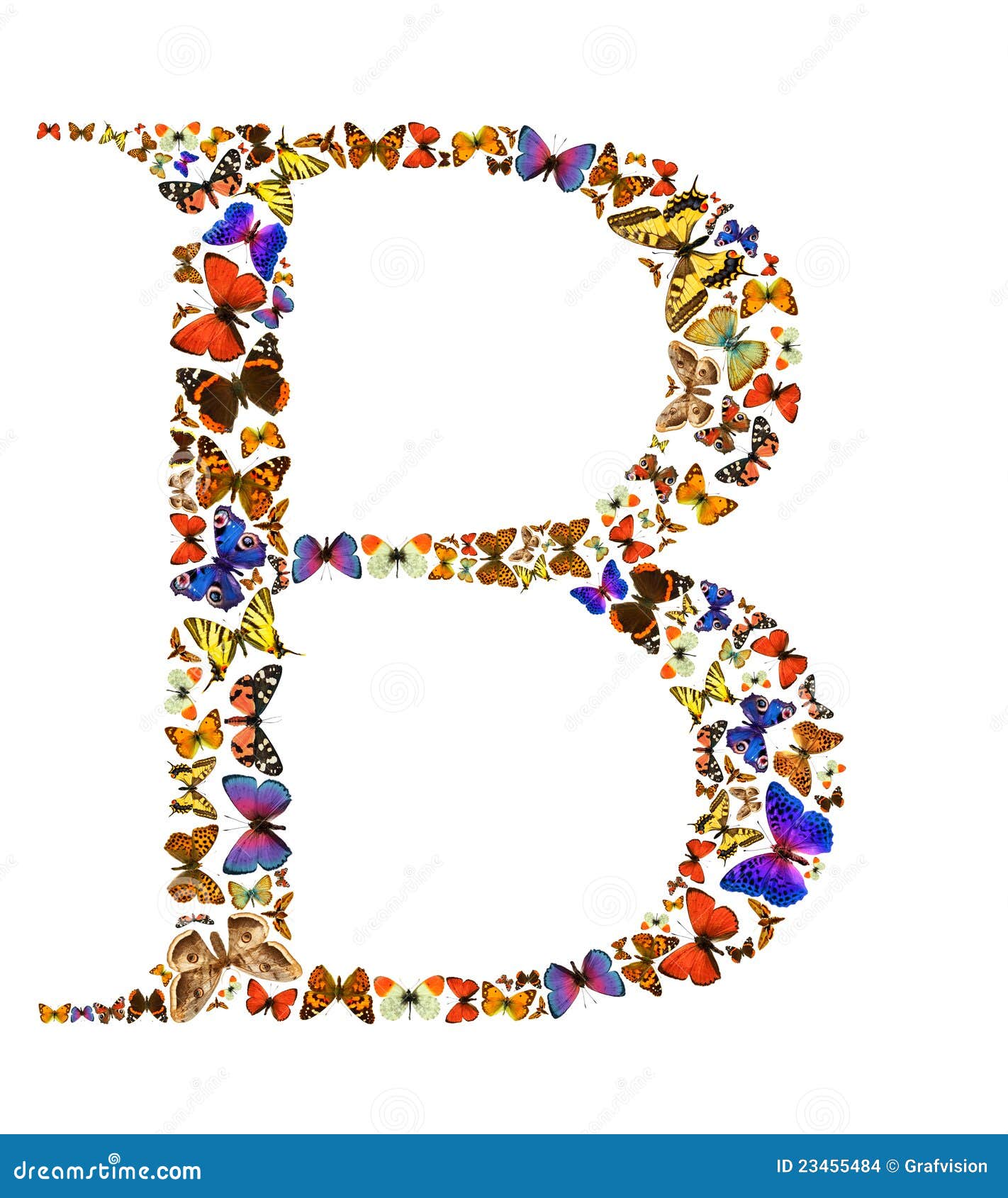 Butterfly Letter Stock Images Image 23455484