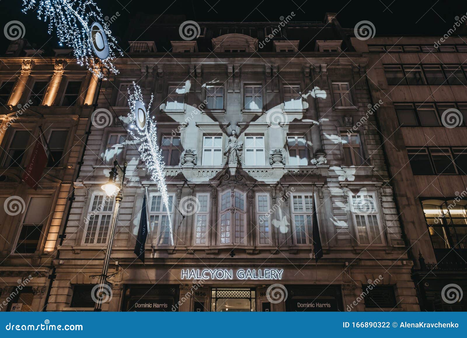 Butterfly Light Show By Dominic Harris On Facade Of The Halcyon Gallery ...
