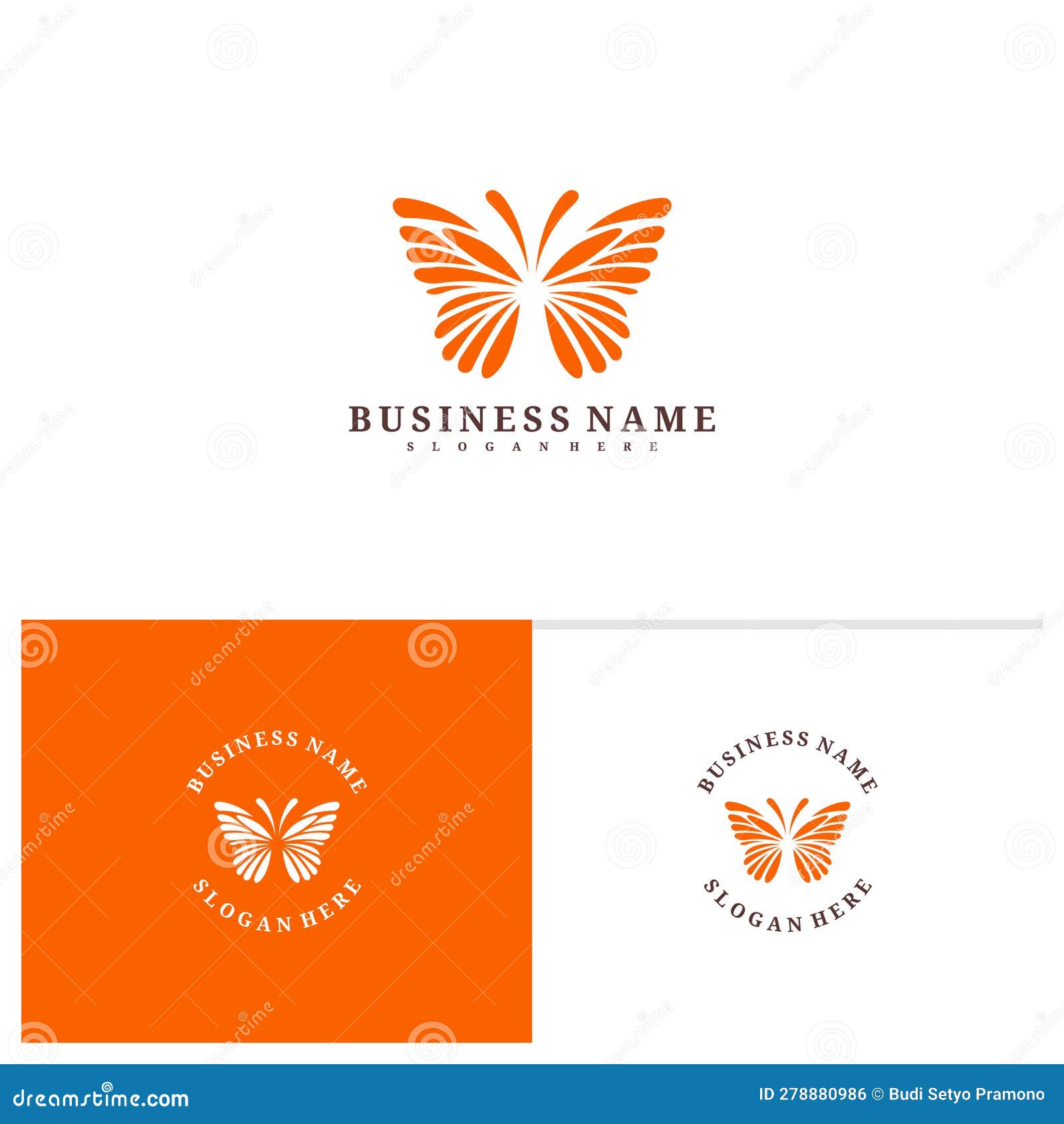 Butterfly Logo Template, Creative Butterfly Logo Design Vector Stock