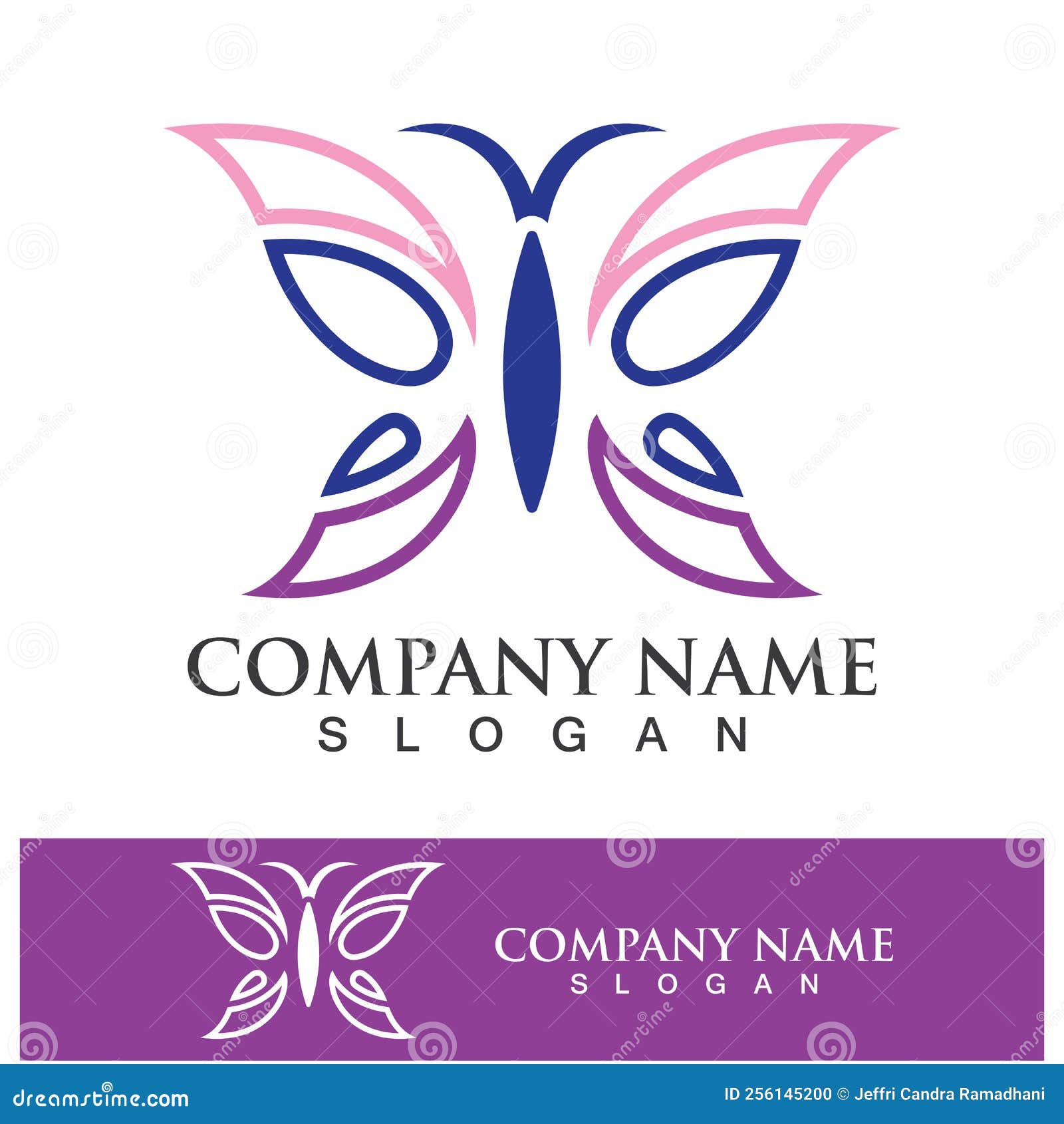 Butterfly Logo Template Icon Design Stock Vector Illustration of