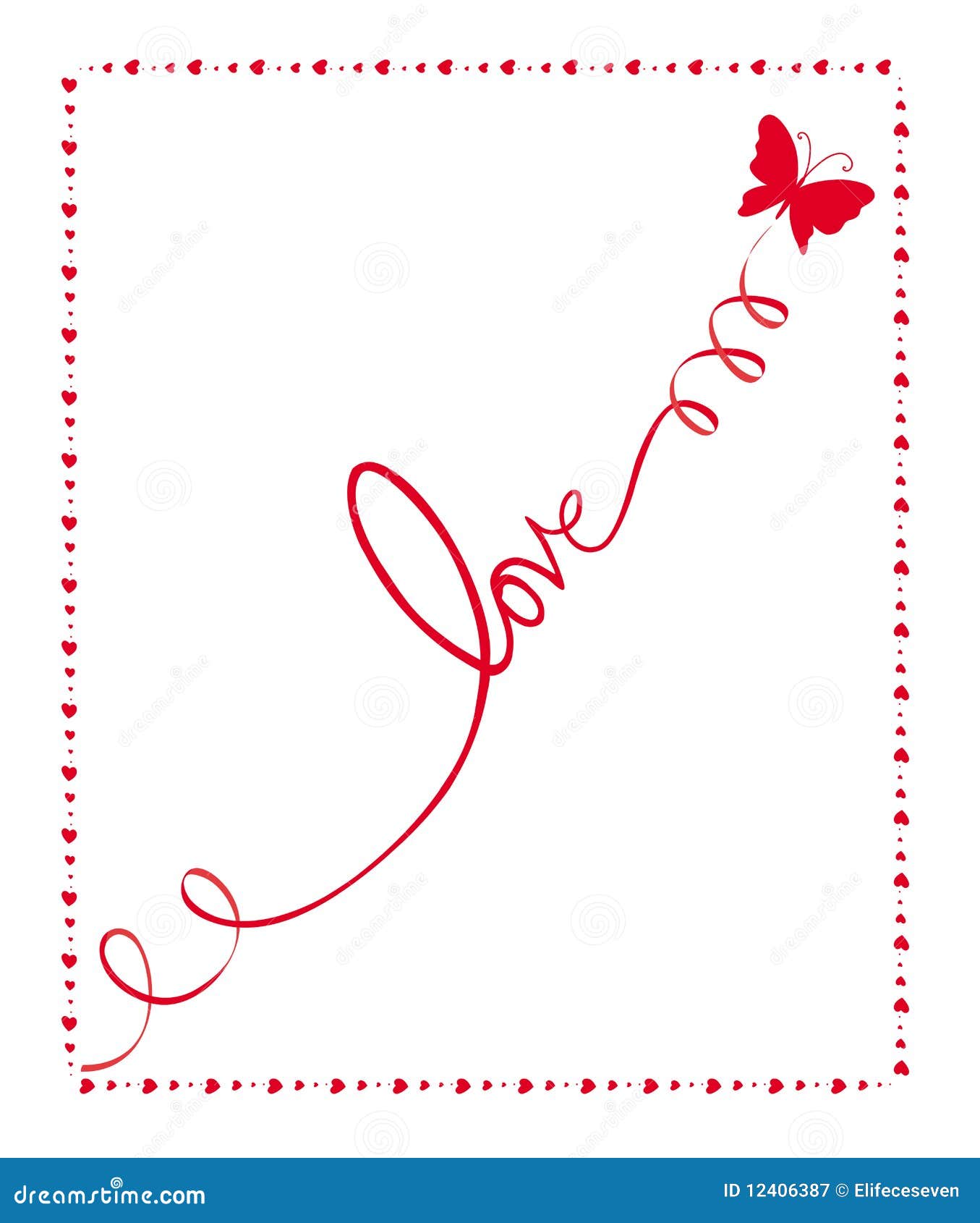 Butterfly love stock vector. Illustration of decoration 12406387