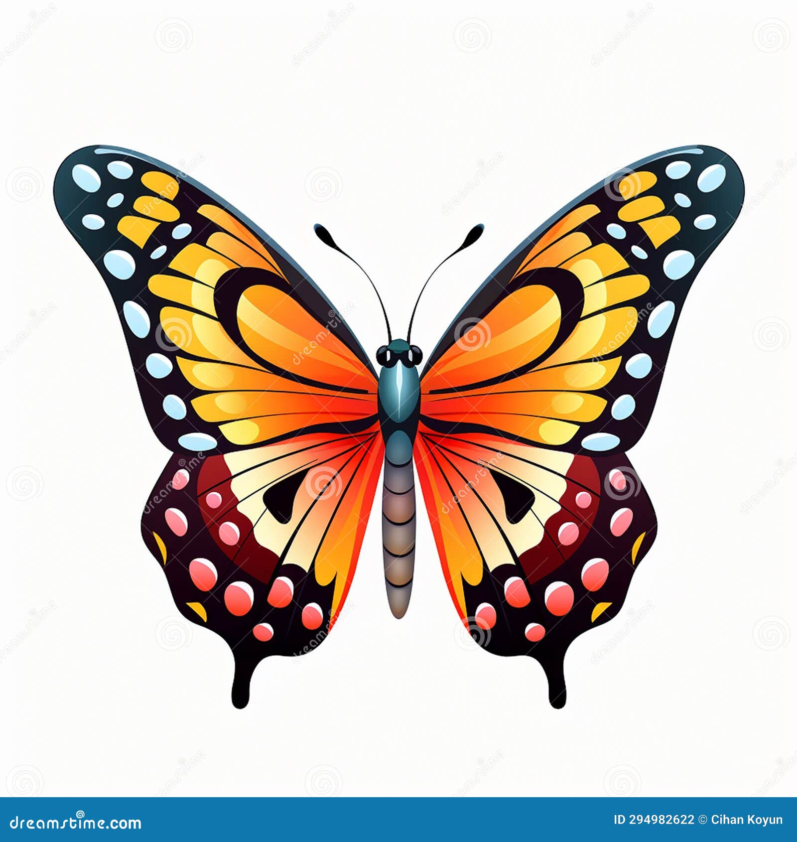 Butterfly Meaning a Source of Inspiration Stock Illustration
