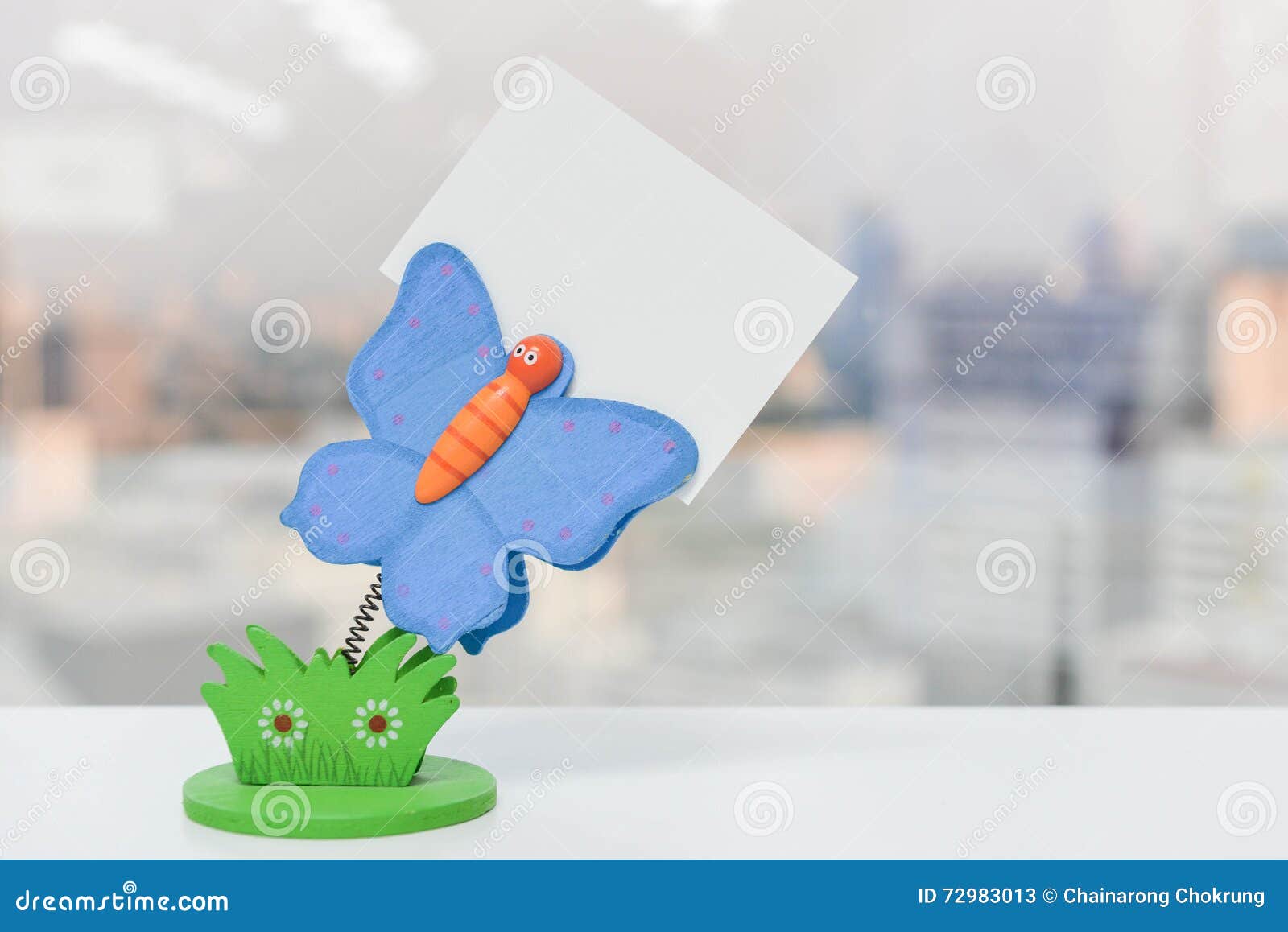 Butterfly Paper Note Holder Stock Image Image of note, reminder 72983013