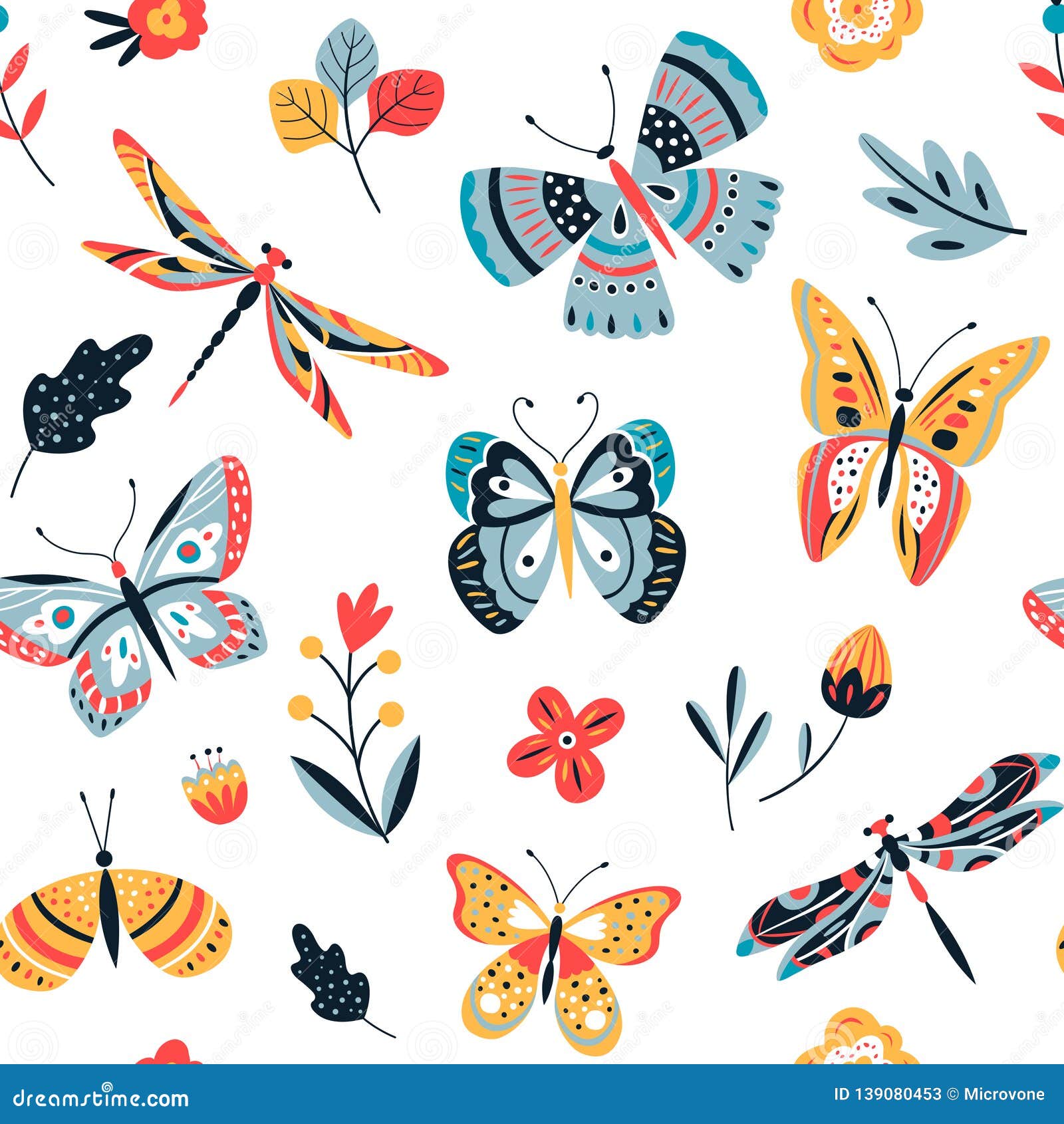 Butterfly Pattern. Flying Butterflies ...