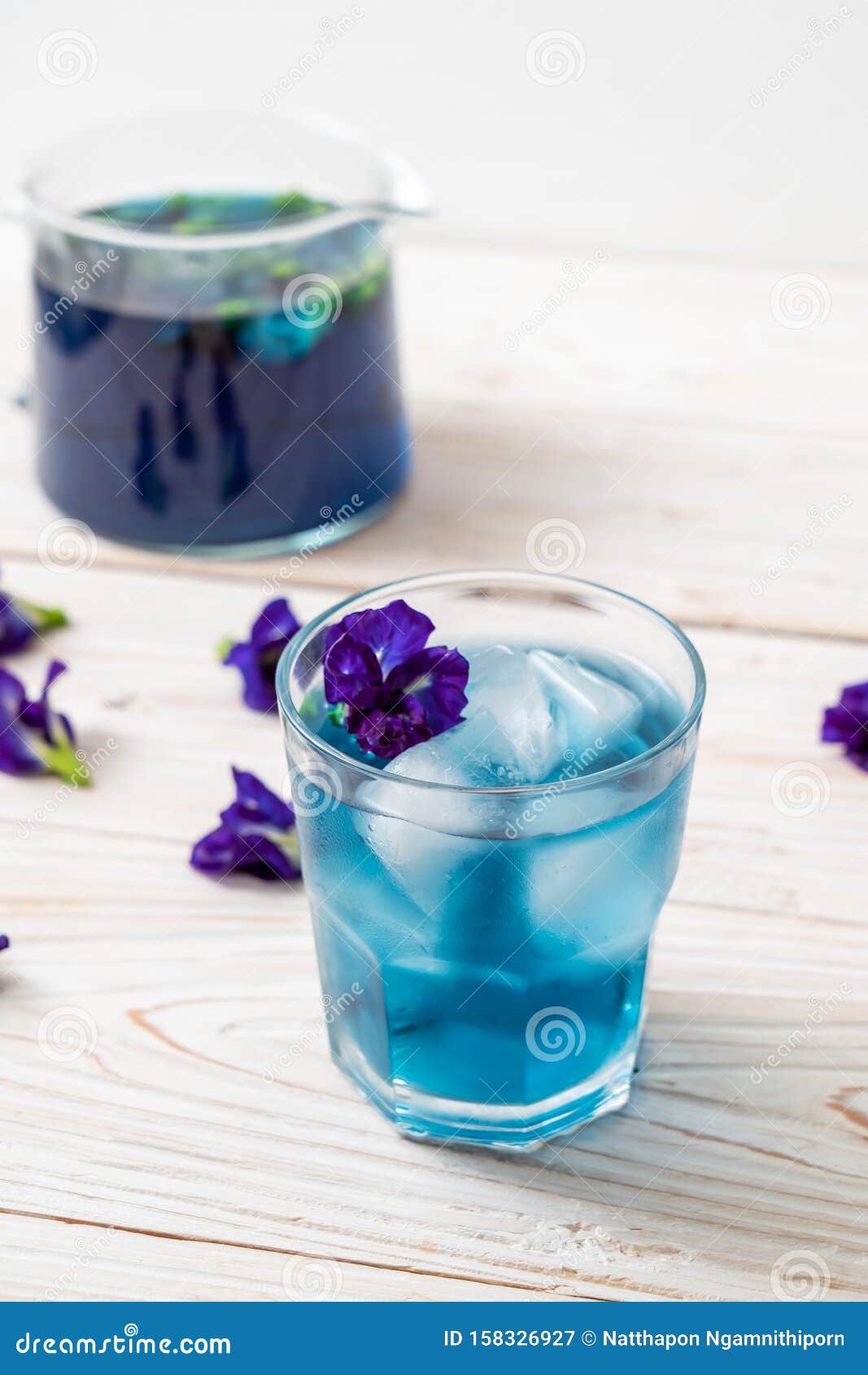 Butterfly pea juice stock image. Image of thai, pigment 158326927