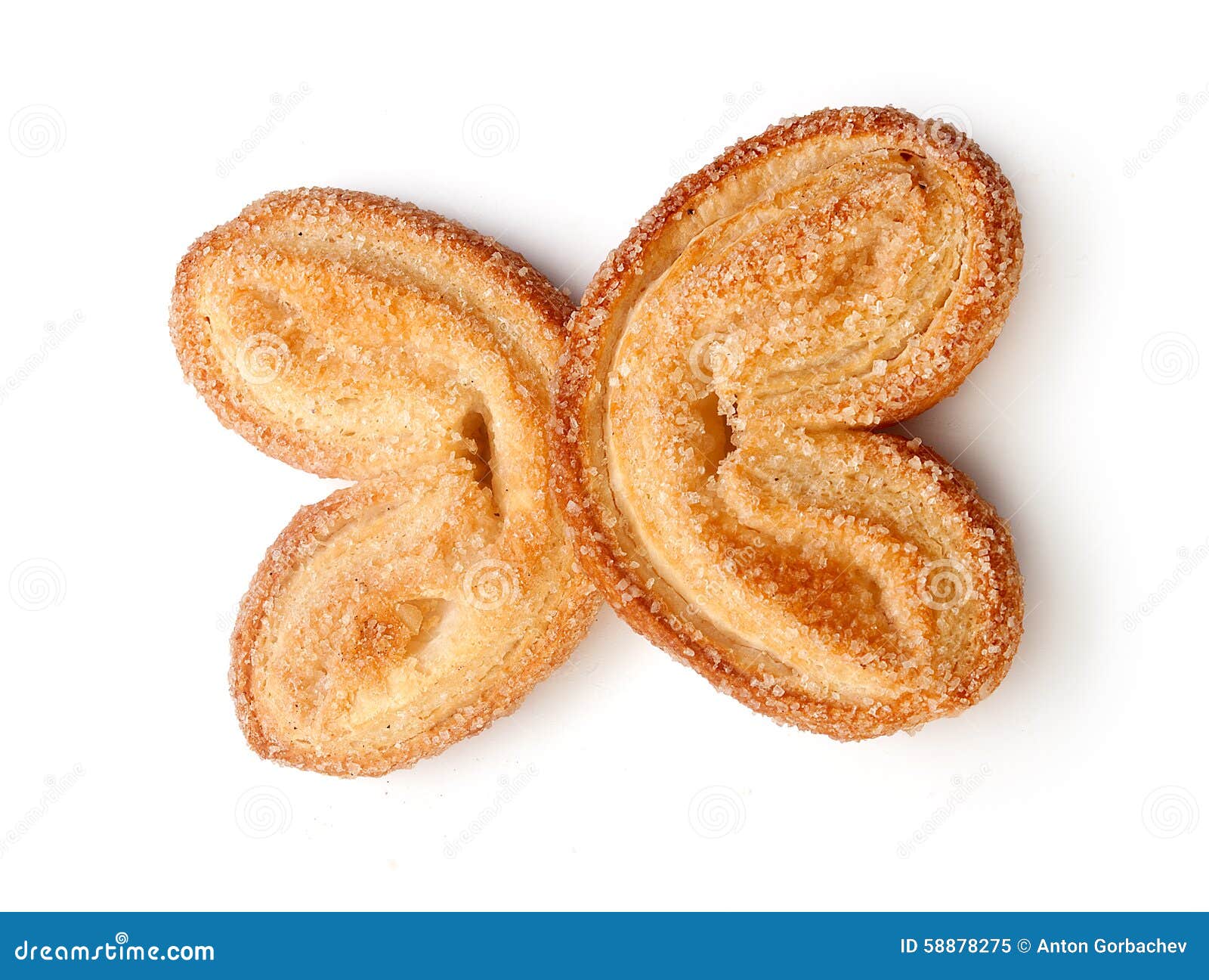 Butterfly Shaped Puff Pastry Cookies Stock Image Image of goods