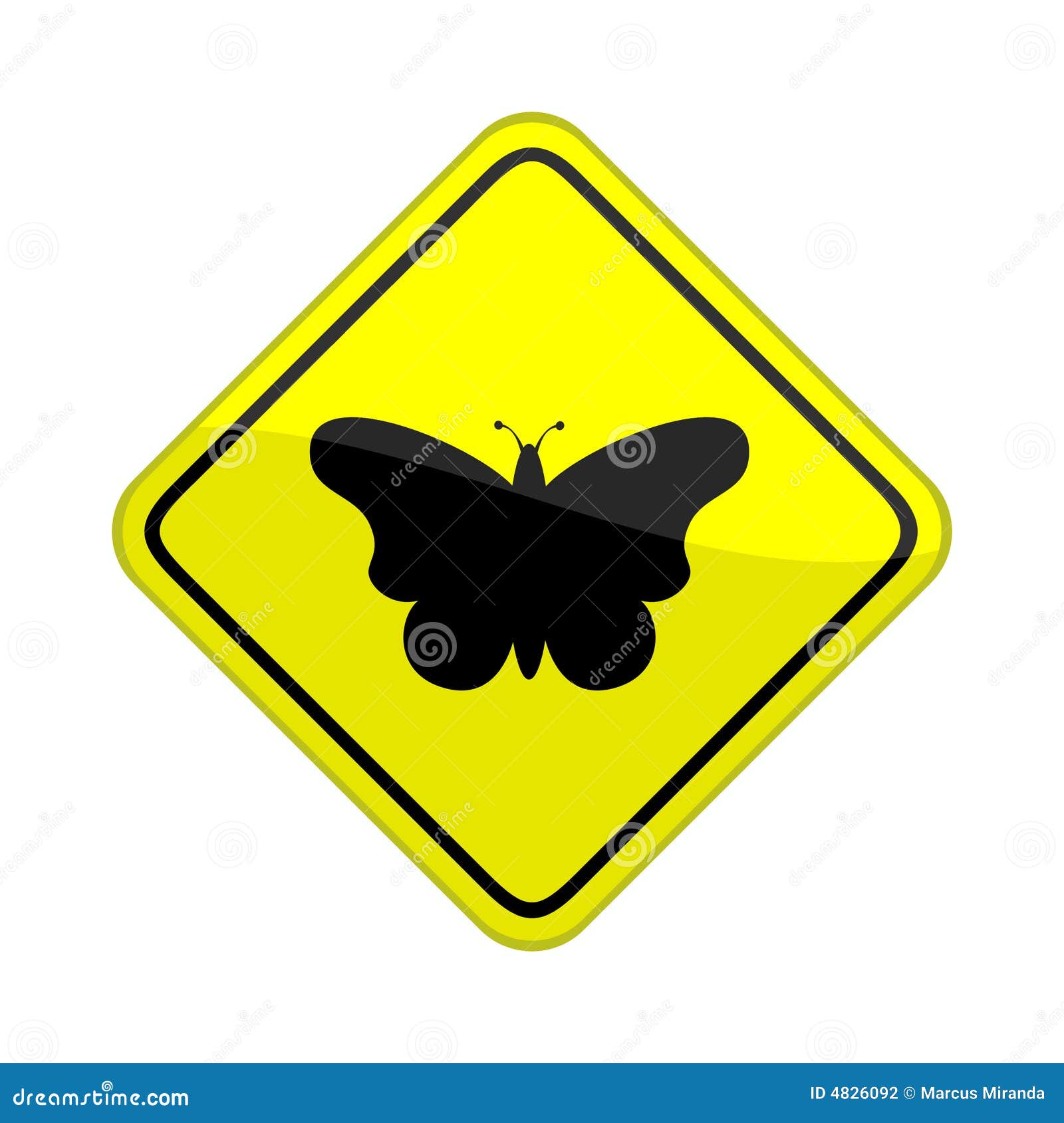 Butterfly sign stock vector. Illustration of insect, symbol 4826092
