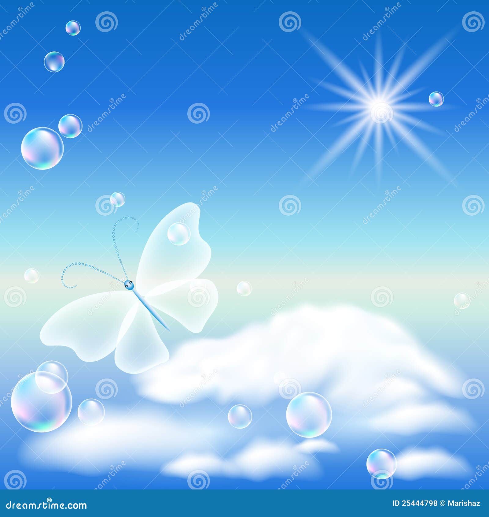 Butterfly In The Sky Royalty Free Stock Photos Image 25444798