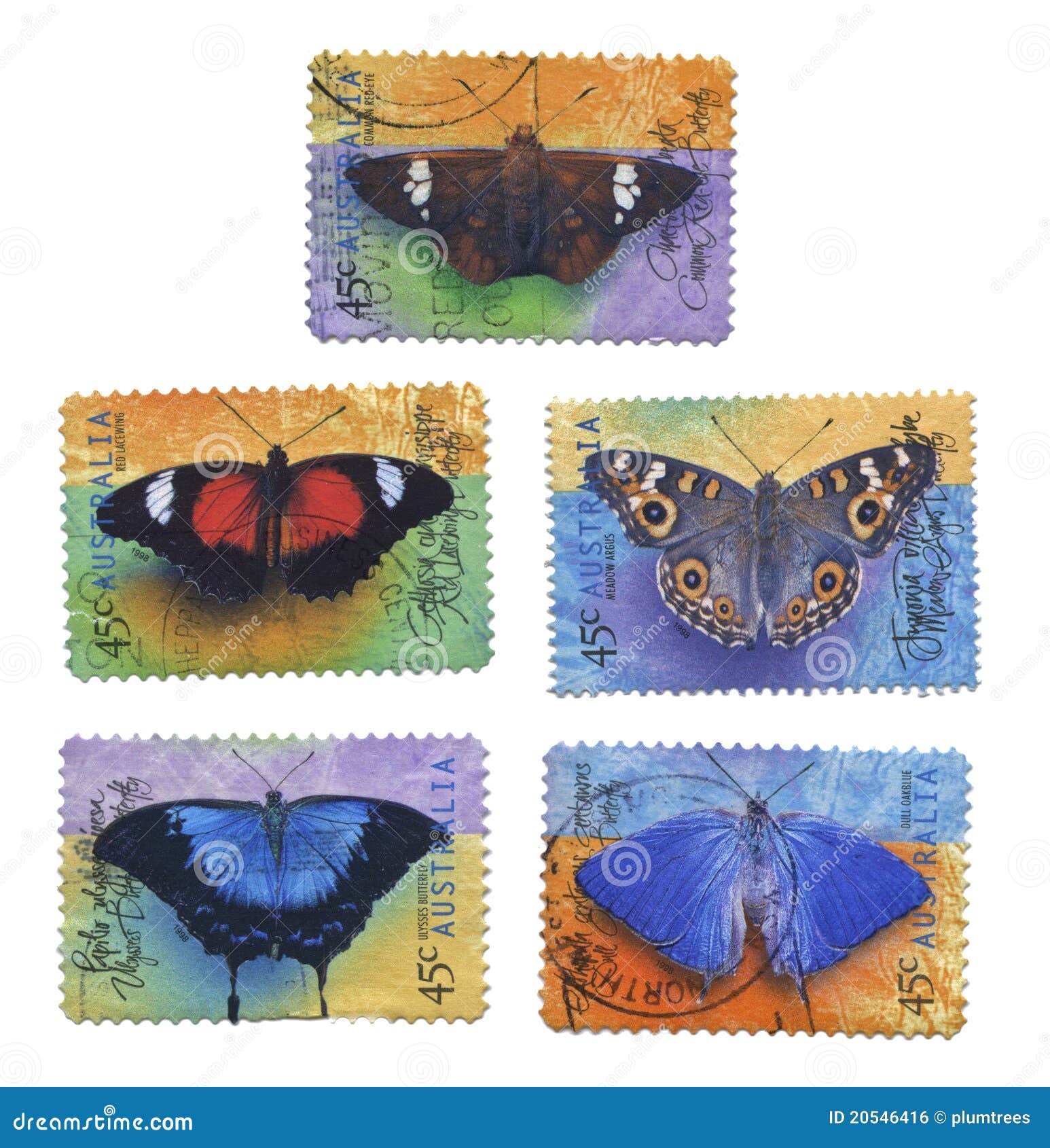 China Taiwan 1989 Butterfly stamp