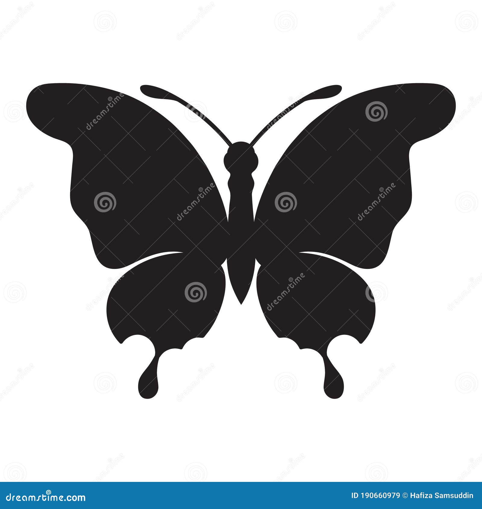 Butterfly. Vector Illustration Decorative Design Stock Vector