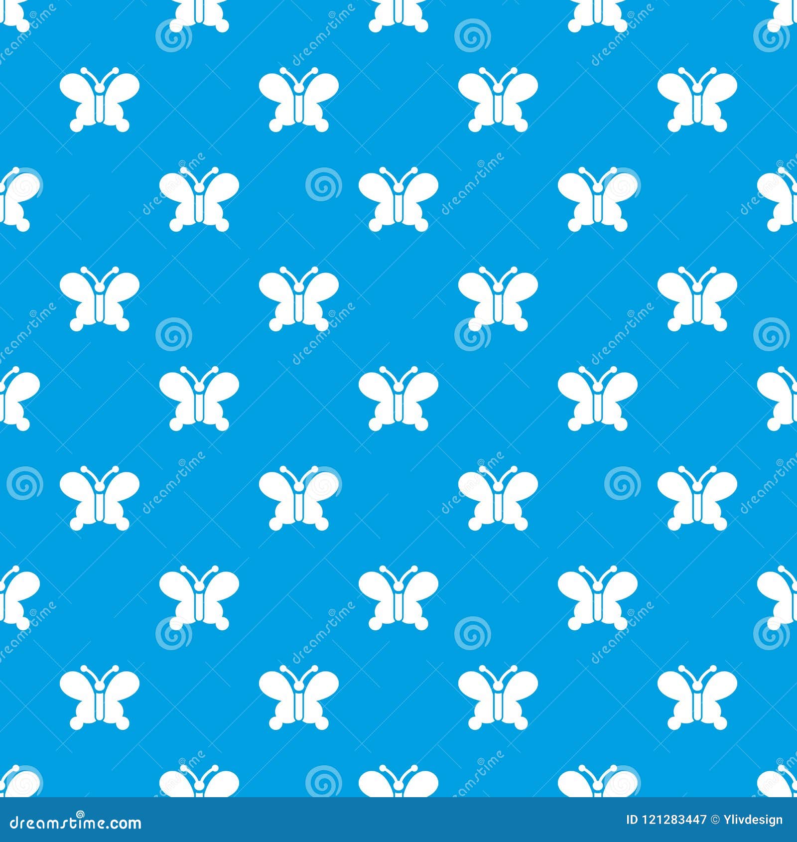 Butterfly Wing Patterns Pattern Vector Seamless Blue Stock Vector ...