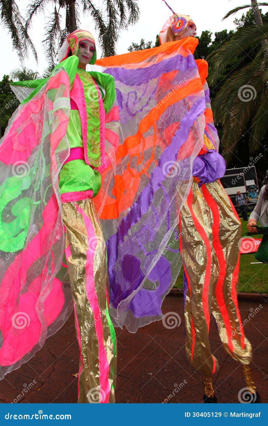 butterfly stilt walkers