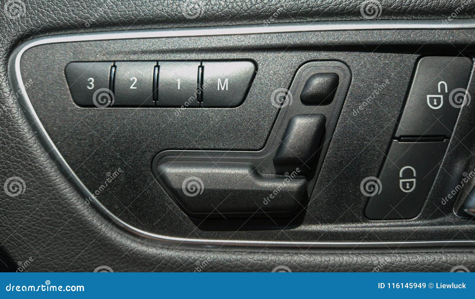 Button Adjust Switch Car Seat Stock Image Image Of Seat