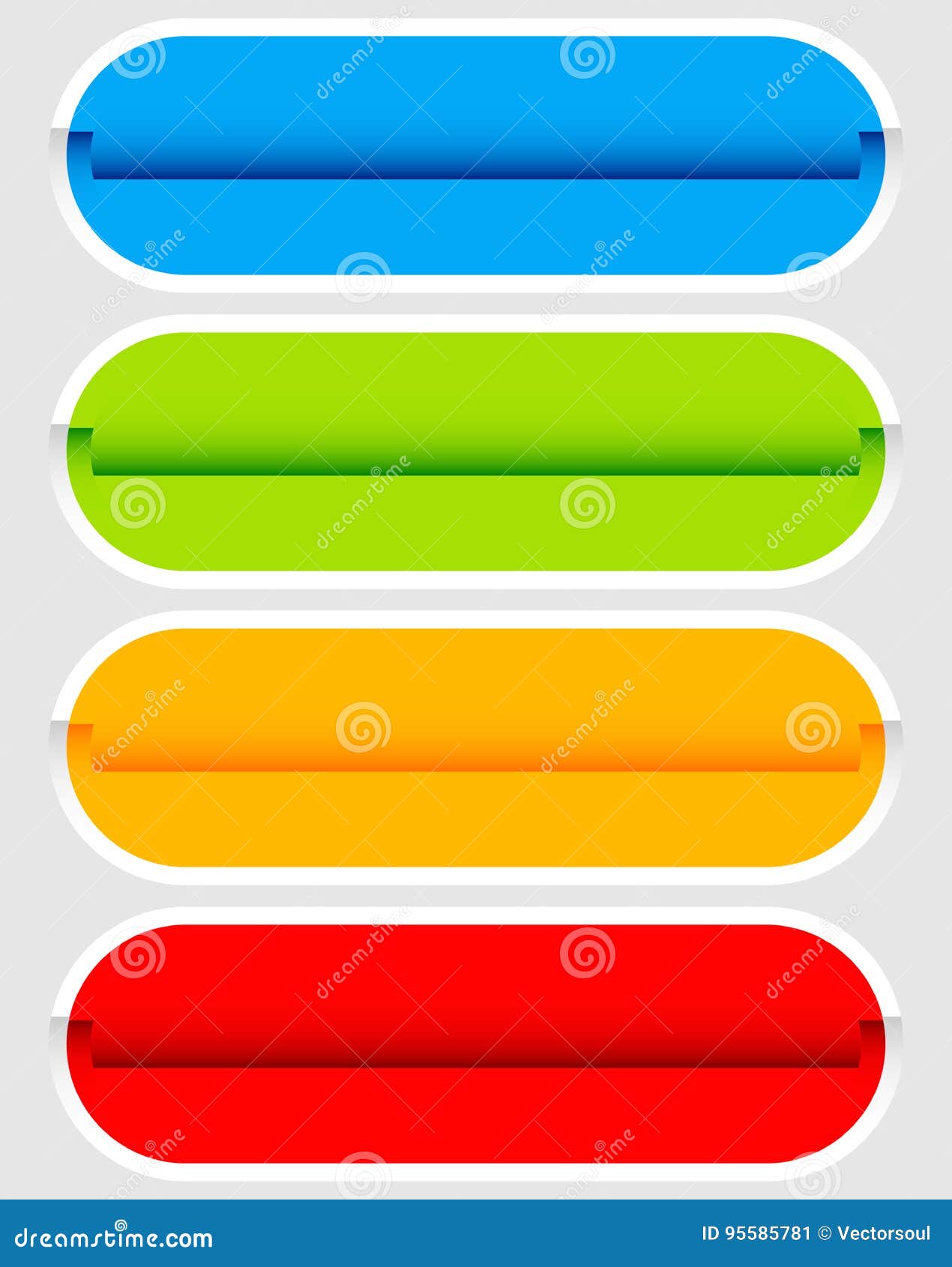 Button or Banner Elements. Colorful Label, Tag for Your Messages Stock ...