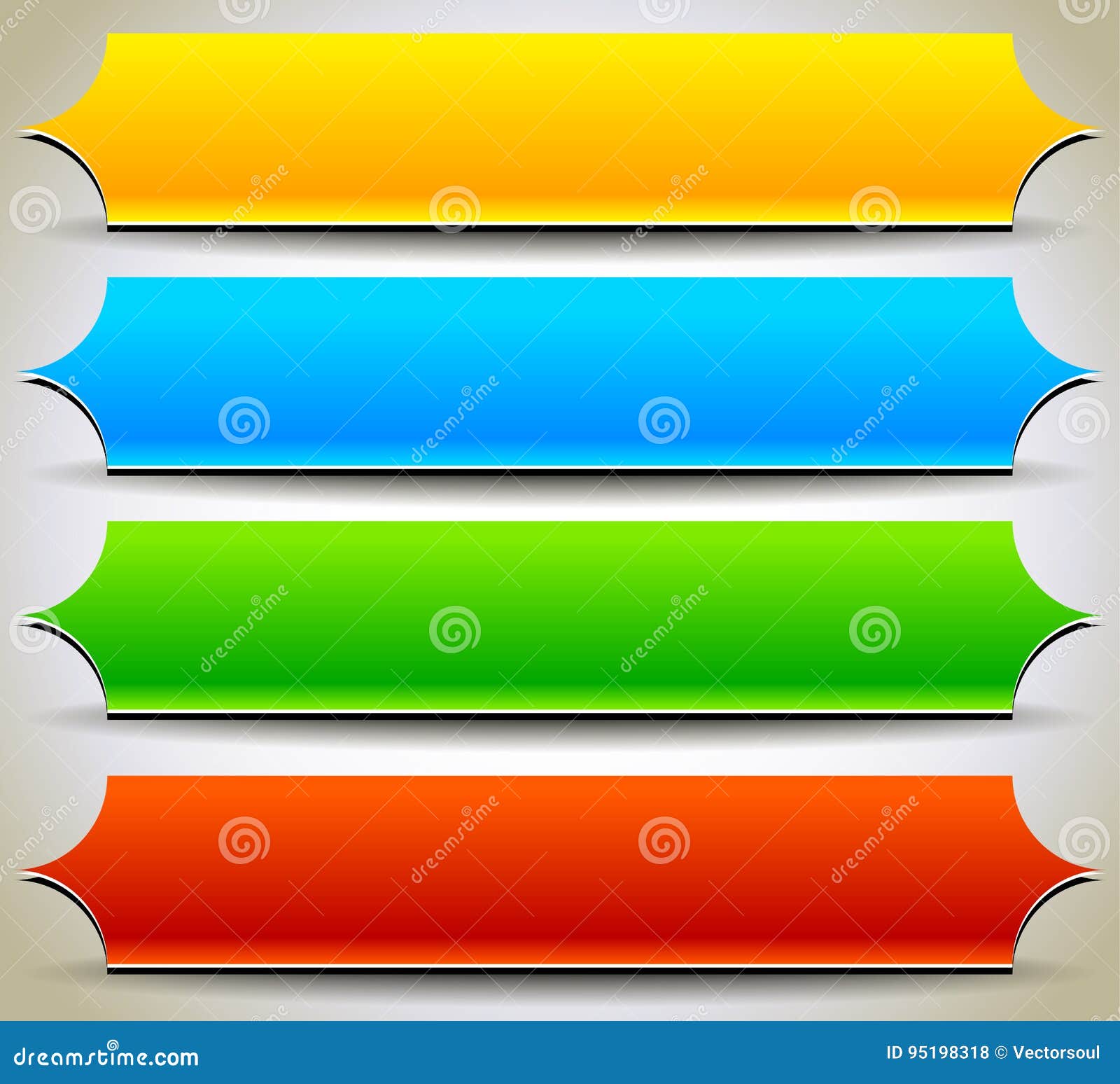 Button, Banner Shapes, Backgrounds. Abstract Tags, Labels Stock Vector ...