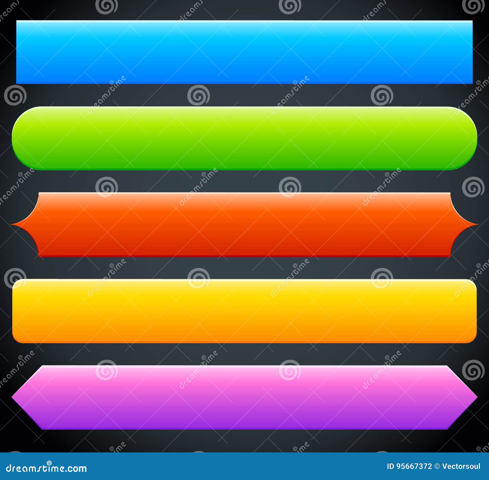 Button, Banner Shapes, Backgrounds. Abstract Tags, Labels Stock Vector ...