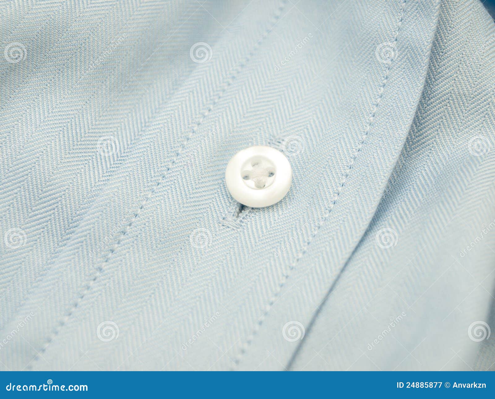 A Button on a Finest-quality Shirt Stock Image - Image of shirt, blue ...