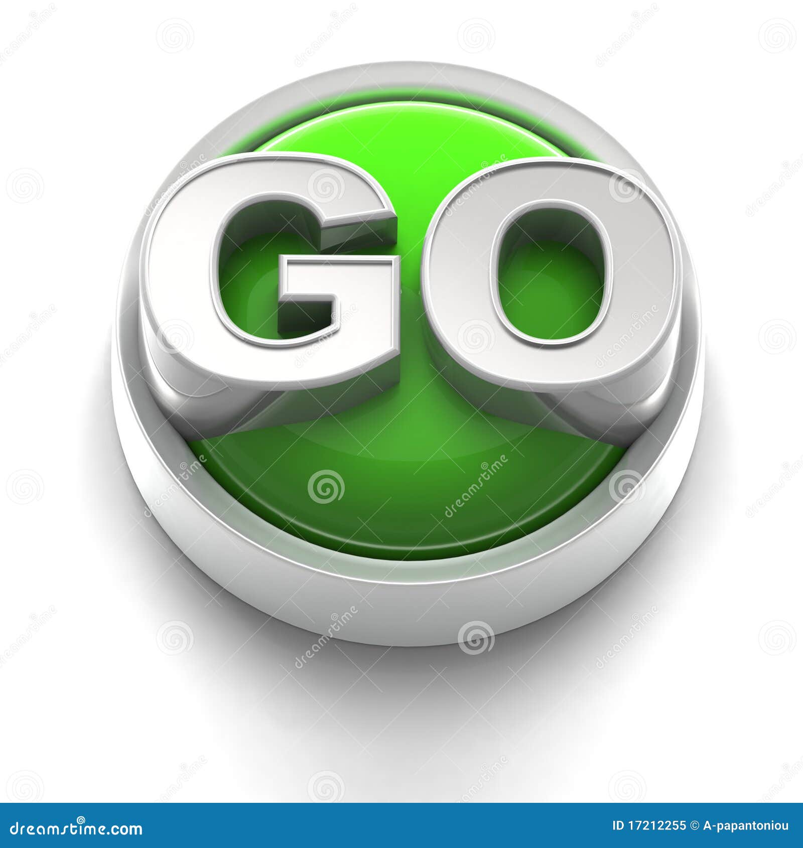 Button Icon Go Stock Illustration Illustration Of Button