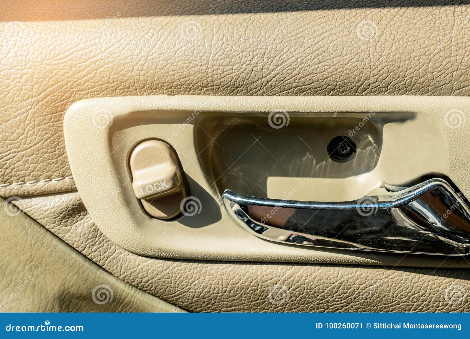 Button or Lock the Car Door. Stock Image Image of design, equipment