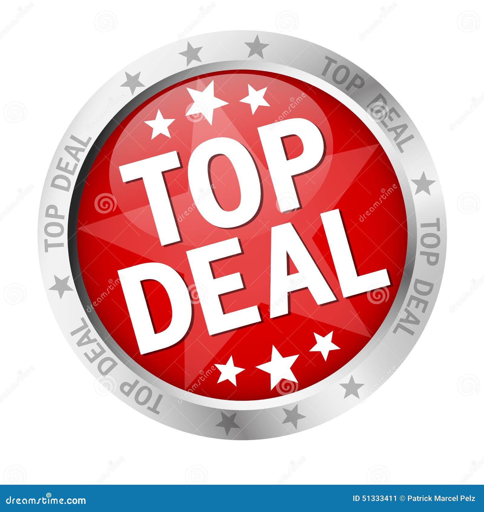 Button Top Deal stock vector. Illustration of vector 51333411