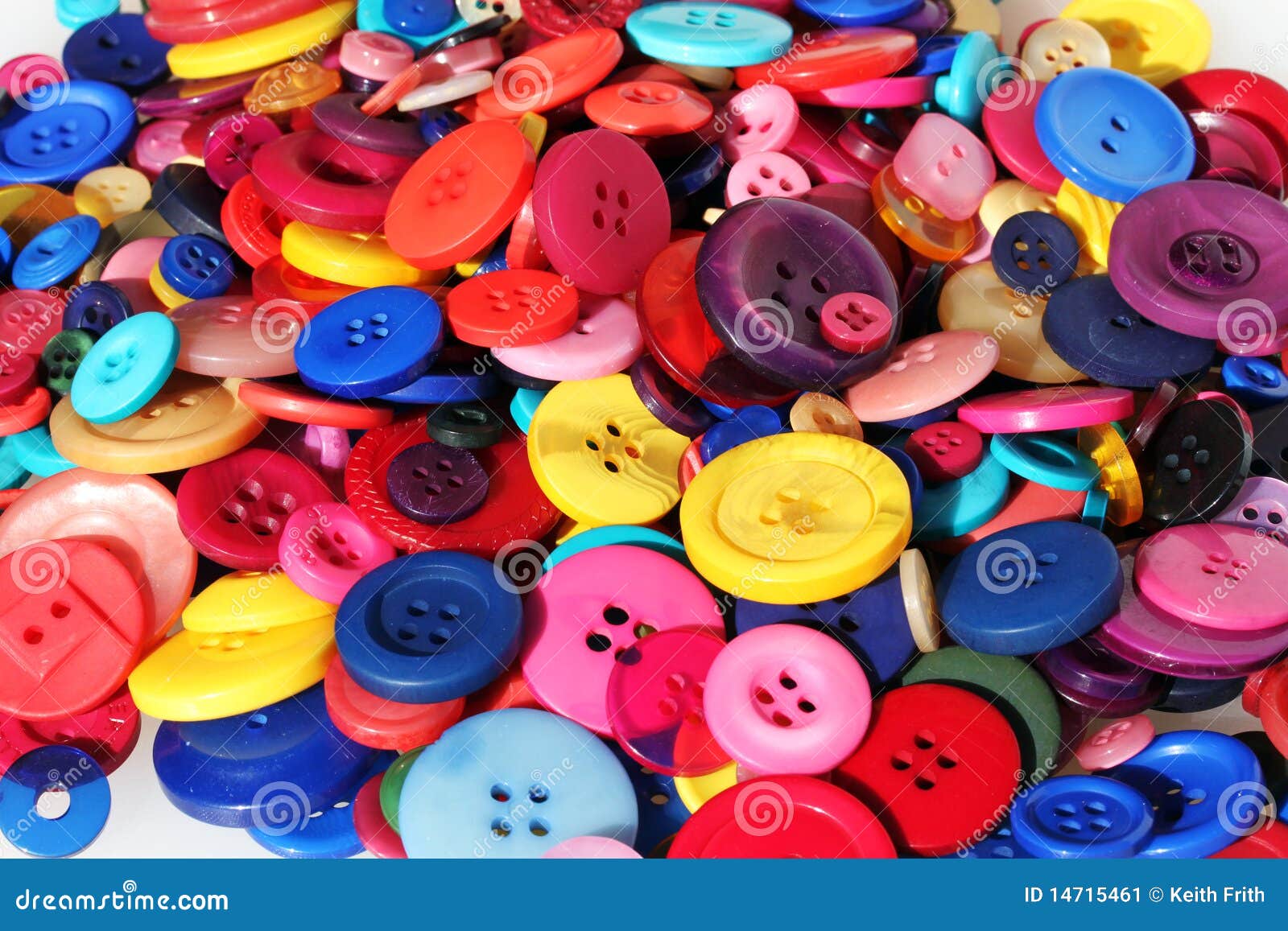 Royalty-Free photo: Pile of assorted-color buttons