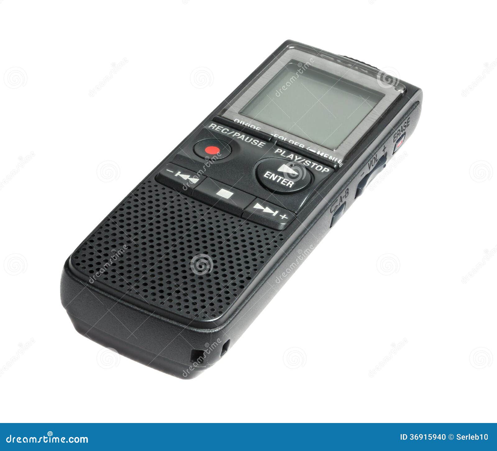 buttons of digital dictaphone