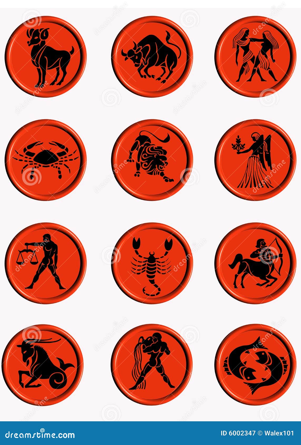 Buttons Zodiac Picture. Image 6002347