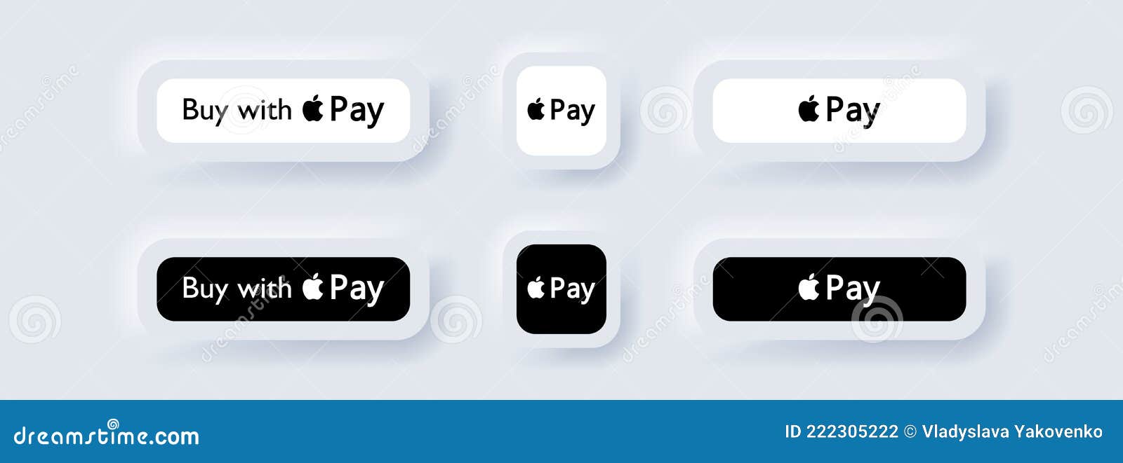 Buy With Apple Pay. Apple Pay Logo Icon. Payment System Logos: Apple Pay.  Neumorphic Ui Ux White User Interface Editorial Photography - Illustration  Of Apple, Screen: 222305222