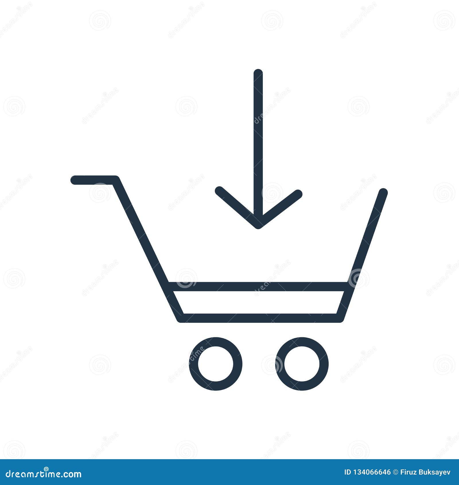 Buy Icon Vector Isolated on White Background, Buy Sign Stock Vector