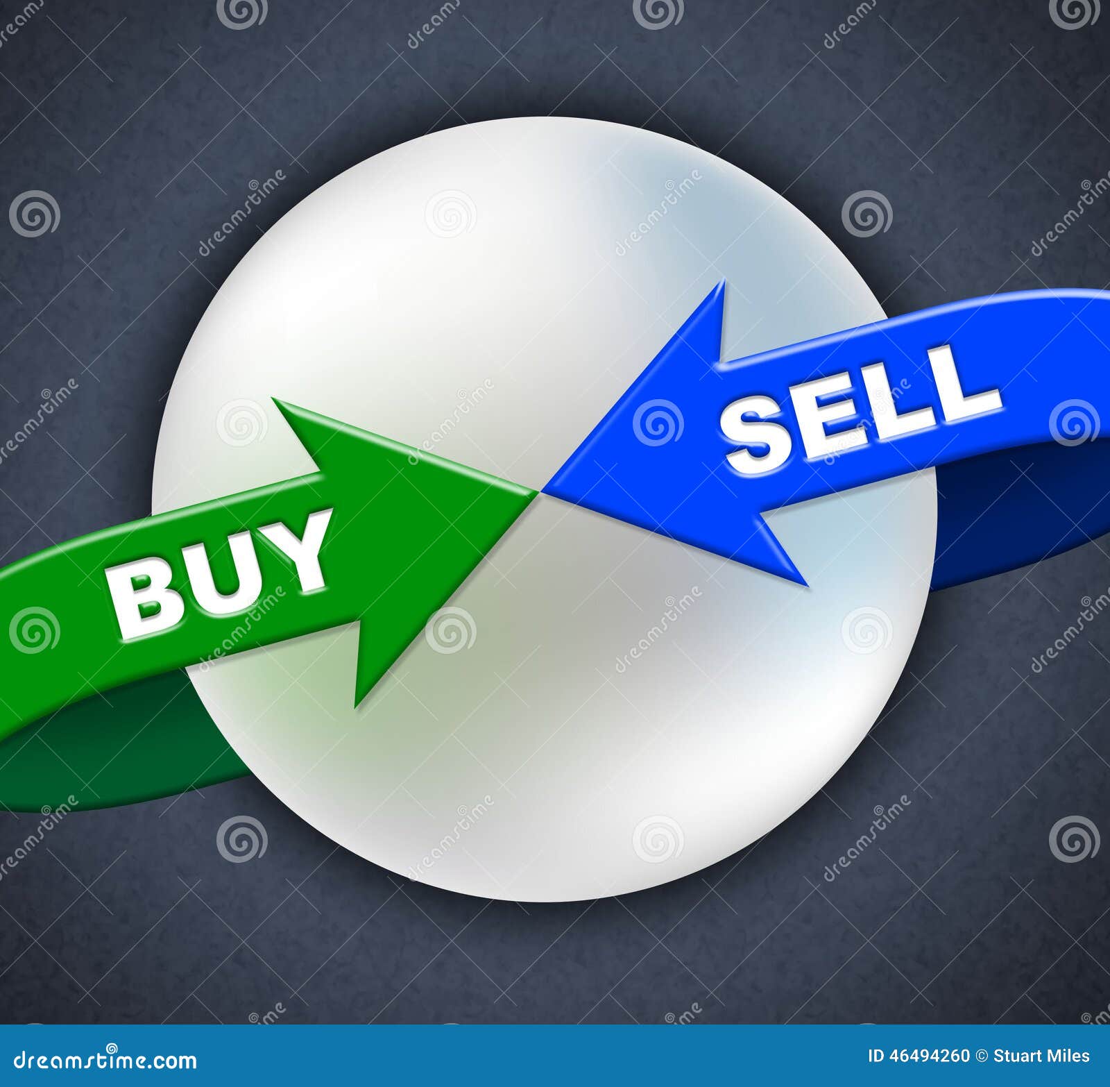 buy sell arrows shows retail purchase and shop